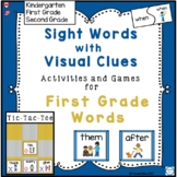 Sight Words with Visual Clues Activities and Games for Fir