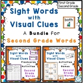 Sight Words with Visual Clues BUNDLE for Second Grade Words