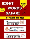Sight Words workbook Safari : Activity  book for kindergar