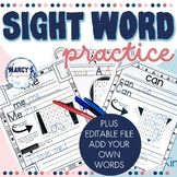 Sight Words worksheets - High frequency for kindergarten, 