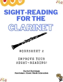 Sight-reading for beginner clarinet Exercise 2