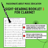 Sight-reading for beginner clarinet Exercise 3
