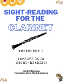 Sight-reading for beginner Clarinet Exercise 1