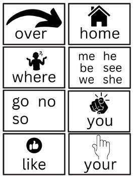 Preview of Sight word Bundle with picture support for EL & Tier 3 students