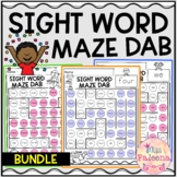 Sight Word Maze Dab Bundle| | Print & Digital | Google Slides