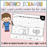 Sight word Sentence Scramble | Sentence Building | Differe
