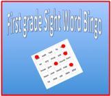 Sight Word Bingo - 1st grade sight words