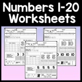 Kindergarten Math Worksheets {Pages for Numbers of 1-20}