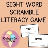 Sight word scramble literacy game for centers - Fry’s firs