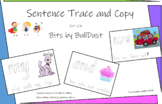 Kindergarten Sight word sentence trace, write and wipe