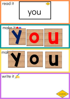 Preview of Sight word with letter tiles