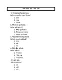 Sight word worksheets