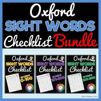 Oxford Word / Sight Word Flash Cards List 201 - 300  (Neutral/Pastel,B&W,Vibrant)