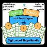 SightWord Bingo Bundle - Past tense Regular verbs games - 
