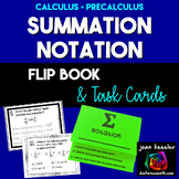 Summation Notation Sigma Notation Task Cards plus Flip Book