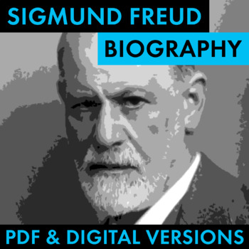 Preview of Sigmund Freud Biography Research Organizer, Biography PDF & Google Drive CCSS