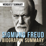 Sigmund Freud: Biography Summary Webquest (PDF & Google Drive)