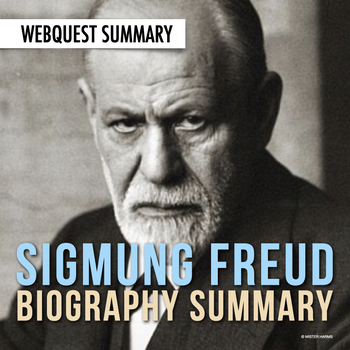 Preview of Sigmund Freud: Biography Summary Webquest (PDF & Google Drive)