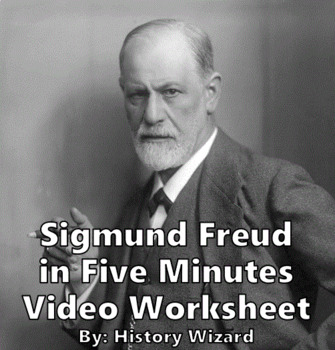 Preview of Sigmund Freud in Five Minutes Video Worksheet