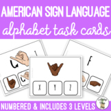 Sign Language ASL Alphabet Task Cards