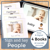 Sign Language Activity | People | Book for Speech Therapy 