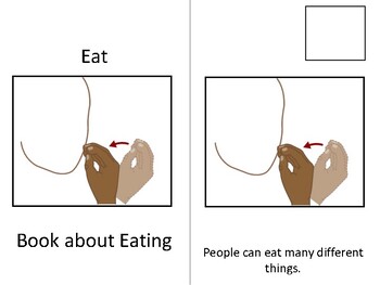 Preview of Sign Language Adapted Book: Eat