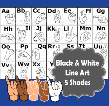 Download ASL Alphabet American Sign Language Clipart by Handy Teaching Tools