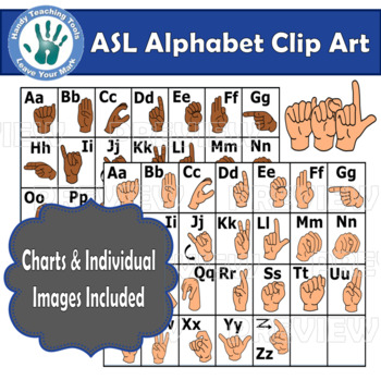 Preview of ASL Alphabet American Sign Language Clipart