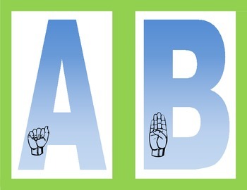 Preview of ASL, Sign Language Alphabet (ABC's)