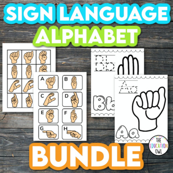 Preview of Sign Language Alphabet Bundle