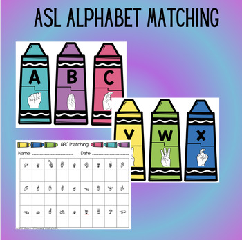 Preview of Sign Language Alphabet Matching Puzzles