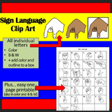 Sign Language Alphabet Clip Art Plus American Sign Language ASL