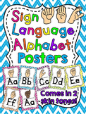 Sign Language Alphabet Posters