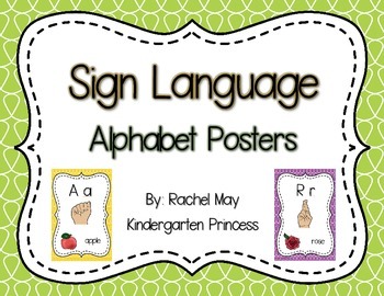 Preview of Sign Language Alphabet Posters