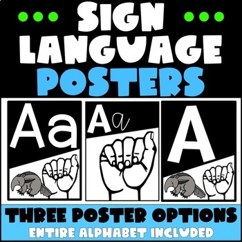 Preview of Sign Language Alphabet Posters