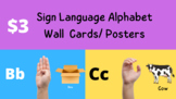 Sign Language Alphabet Wall Cards and Poster