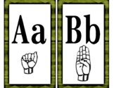 Sign Language Alphabet and Number for Decor