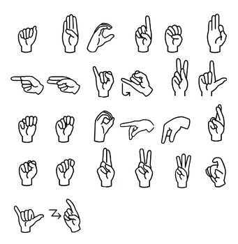 Preview of Sign Language Alphabet clip Art