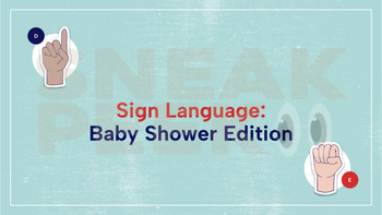 Preview of Sign Language: Baby Shower Edition