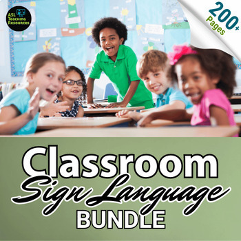 Preview of Sign Language Classroom Printable Bundle Decor Communication Class Management