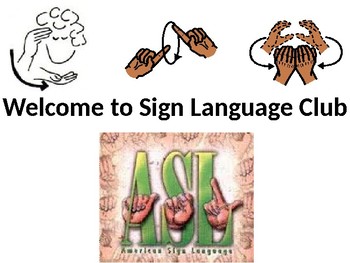 Preview of Sign Language Club, 1st lesson