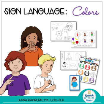 Preview of Sign Language: Colors :: ASL Activities to Teach Color Words