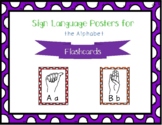 Sign Language Flashcards ABC's