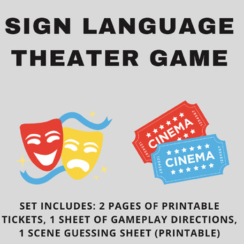 Preview of Sign Language Lesson Plans - Sign Language Lessons "Sign It" Game (Sub Ok)
