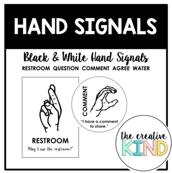 Preview of Sign Language Hand Signals