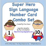 Sign Language Number Card Combo Set