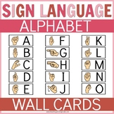 Sign Language Poster Wall Cards