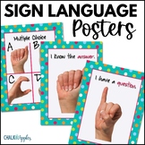 Sign Language Posters for Classroom Management