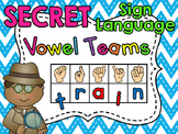 Sign Language Secret Vowel Teams & Pairs (Plus more!)
