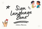 Sign Language Zone Inclusive Classroom Poster